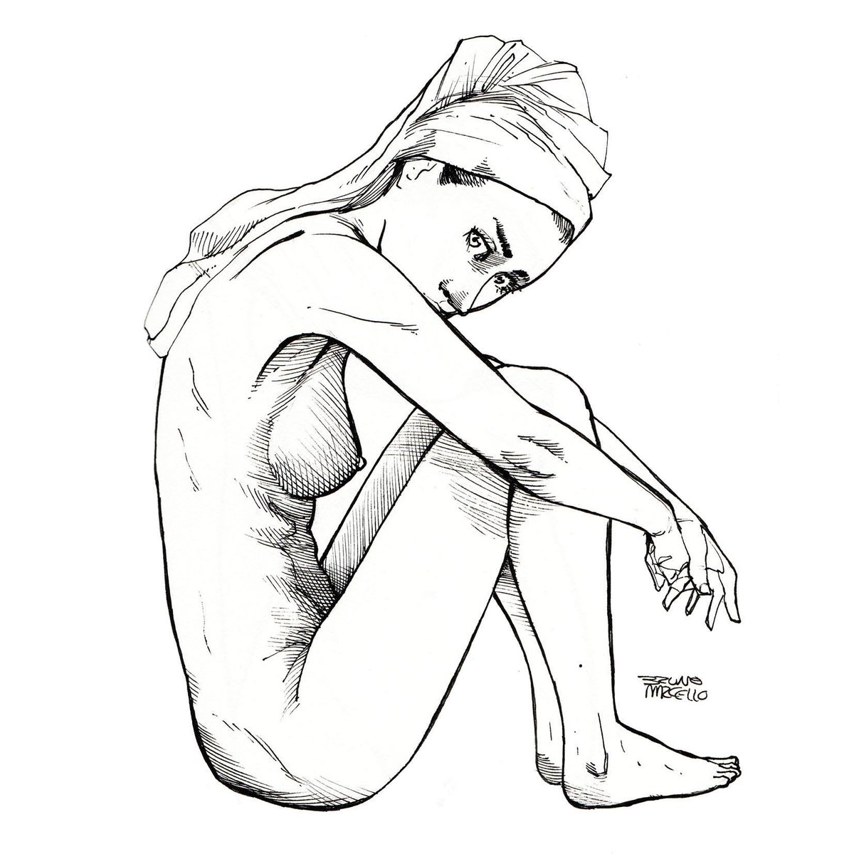 bruno_marcello's tweet photo. Desenho em Nankin aguada e bico de pena
#art #nude #blackink #bua https://t.co/YrPN4d7wCd
