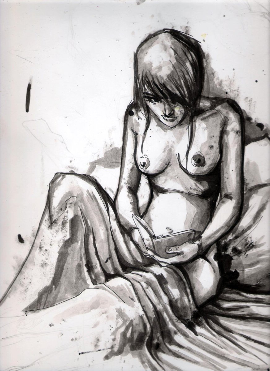bruno_marcello's tweet photo. Desenho em Nankin aguada e bico de pena
#art #nude #blackink #bua https://t.co/YrPN4d7wCd