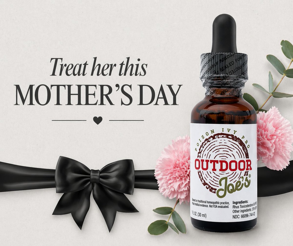 OutdoorJoes's tweet photo. Time outside is even better with Mom💚🌼

This Mother’s Day, give her Outdoor Joe’s® so she can truly enjoy the outdoors. No worries, no poison ivy, just fresh air and family time.

Shop now: https://t.co/h7lAsUzrpy  

#mothersday #mothersdaygift #poisonivy #itchfree #shopnow https://t.co/btTvJkwQ3Y