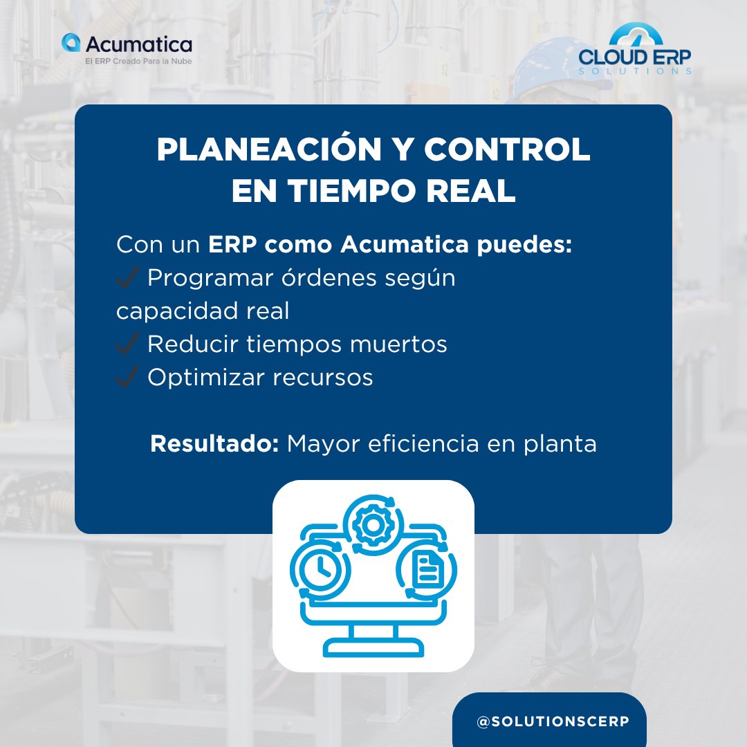 SolutionsCERP's tweet photo. ⚙️ 2 señales de que tu operación pierde eficiencia:

• Paros constantes
• Falta de visibilidad
• Decisiones a ciegas

El problema no es la producción… es el control.

Descubre cómo solucionarlo 👇

#ERP #Manufactura #Industria40 #SolutionsCloudERP https://t.co/DAxvHfqyJ7