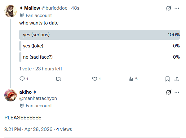 Mallow (@burieddoe) / Posts / X