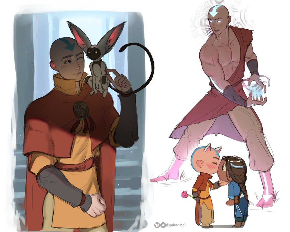 galeontop1's tweet photo. I love when Aang is so terrifying, but how can he be that cute too?🥹❤️‍🩹

#atla #kataang https://t.co/njU7AtKKO4