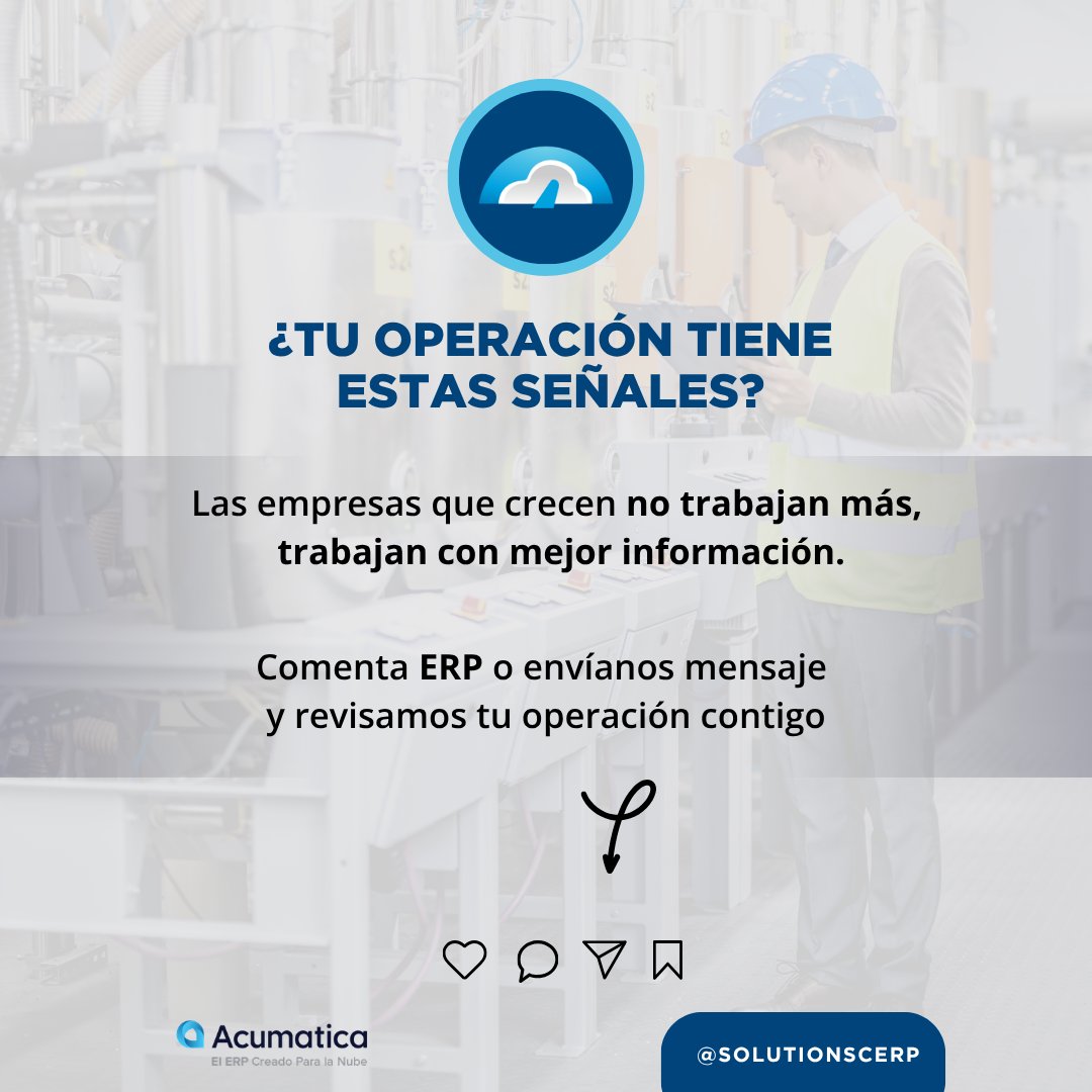 SolutionsCERP's tweet photo. ⚙️ 2 señales de que tu operación pierde eficiencia:

• Paros constantes
• Falta de visibilidad
• Decisiones a ciegas

El problema no es la producción… es el control.

Descubre cómo solucionarlo 👇

#ERP #Manufactura #Industria40 #SolutionsCloudERP https://t.co/DAxvHfqyJ7