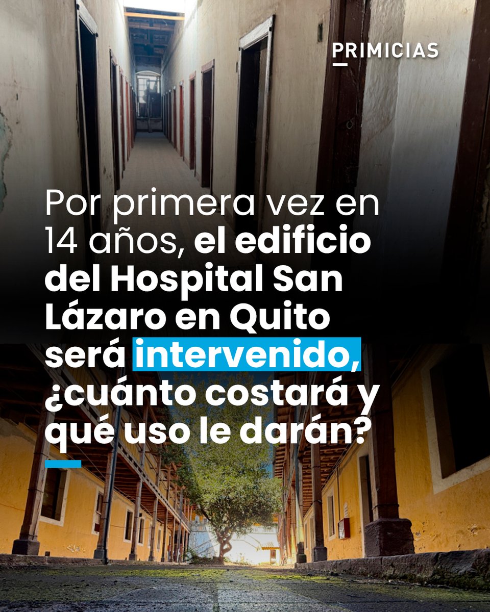 #VIDEO | El Hospital San Lázaro dejó de funcionar como casa de salud en 2012. Desde entonces, la falta de mantenimiento aceleró las fallas estructurales en el inmueble. prim.ec/wmEi50YRieK