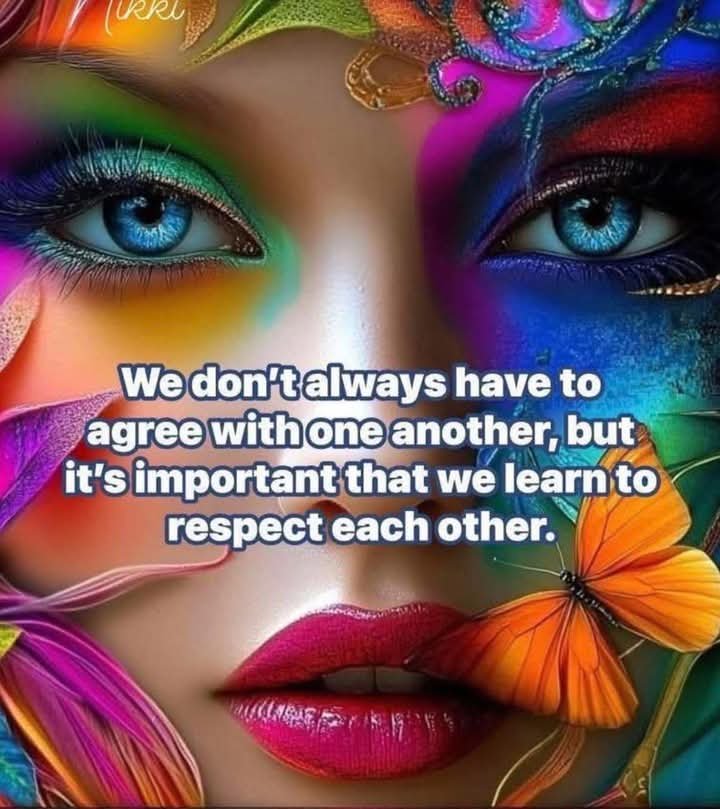 CookieKL's tweet image. Many should #learn this... #Respect each other... We don't all agree. 
💯👇🩷🔥🤘😊👇💯🤍