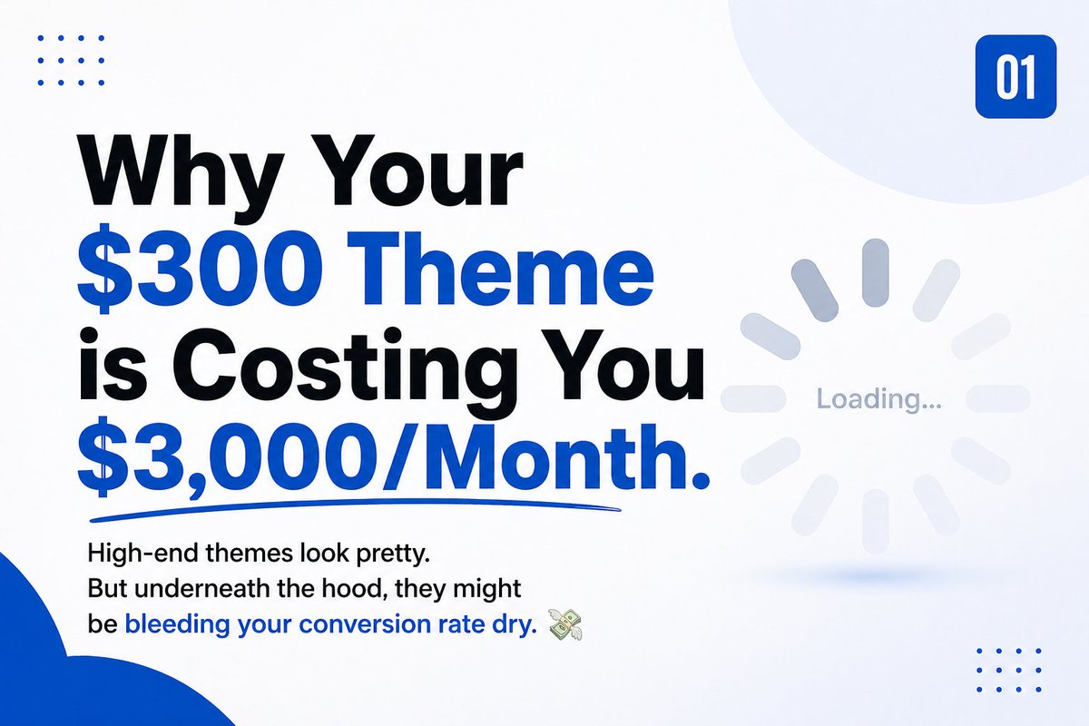 cdecomsolution's tweet image. Your Shopify store might look clean, but it could be killing your conversions. Most stores don’t have a traffic problem, they have a performance problem. Speed = sales. Slow site = lost money. If it’s not converting, it needs an audit. DM “AUDIT” 👇
#Onlinestore #Ecommerce #CRO