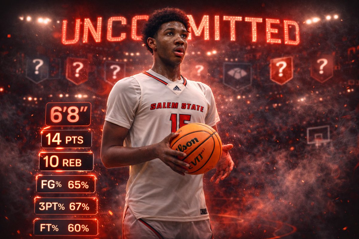 RaheimOrleansUP's tweet image. I am Officially in the transfer portal with 3 years of eligibility remaining
#uncommitted #division1 #unsigned 
6”8 Forward/C
13.5 PPG 
10 RPG (#1 in conference)
65.3 FG% (#1 in conference)
66% 3pt 
ROTY Multiple division one interests