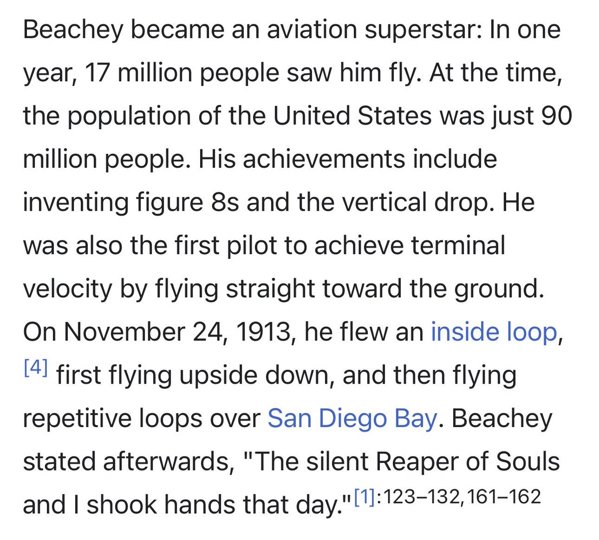 TheWapplehouse's tweet image. Some of the most famous people from pop culture vaporize with almost no trace of how famous they were left behind. 

For instance: Lincoln Beachey.

Beachey was an early aviator that toured the country side putting on aerial shows and demonstrating stunts that he invented. He