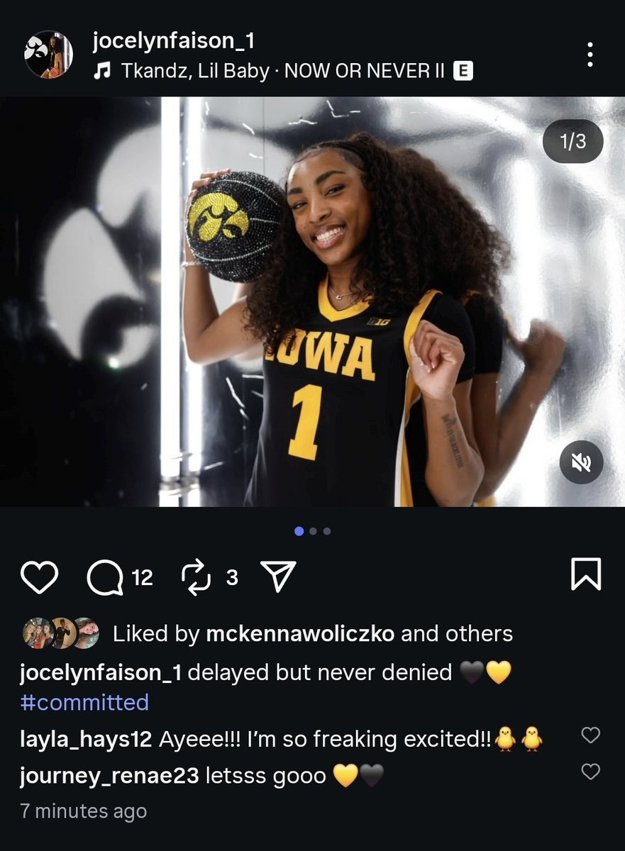 FromTheHawkeye's tweet photo. JUST IN: Former Georgia forward Jocelyn Faison has committed to @IowaWBB.

The former 4-star recruit was a 2025 prospect and reported offers out of HS from Georgia, Georgia Tech, Mississippi State, Clemson, Auburn, Ole Miss, Florida State, Miami FL, Arizona State, and Memphis, per @On3.