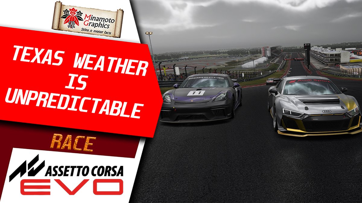 Minamoto_W's tweet image. [@AC_assettocorsa EVO] @audisport R8 LMS #GT4 Evo at @COTA:

youtu.be/SCnwV3HuiVc