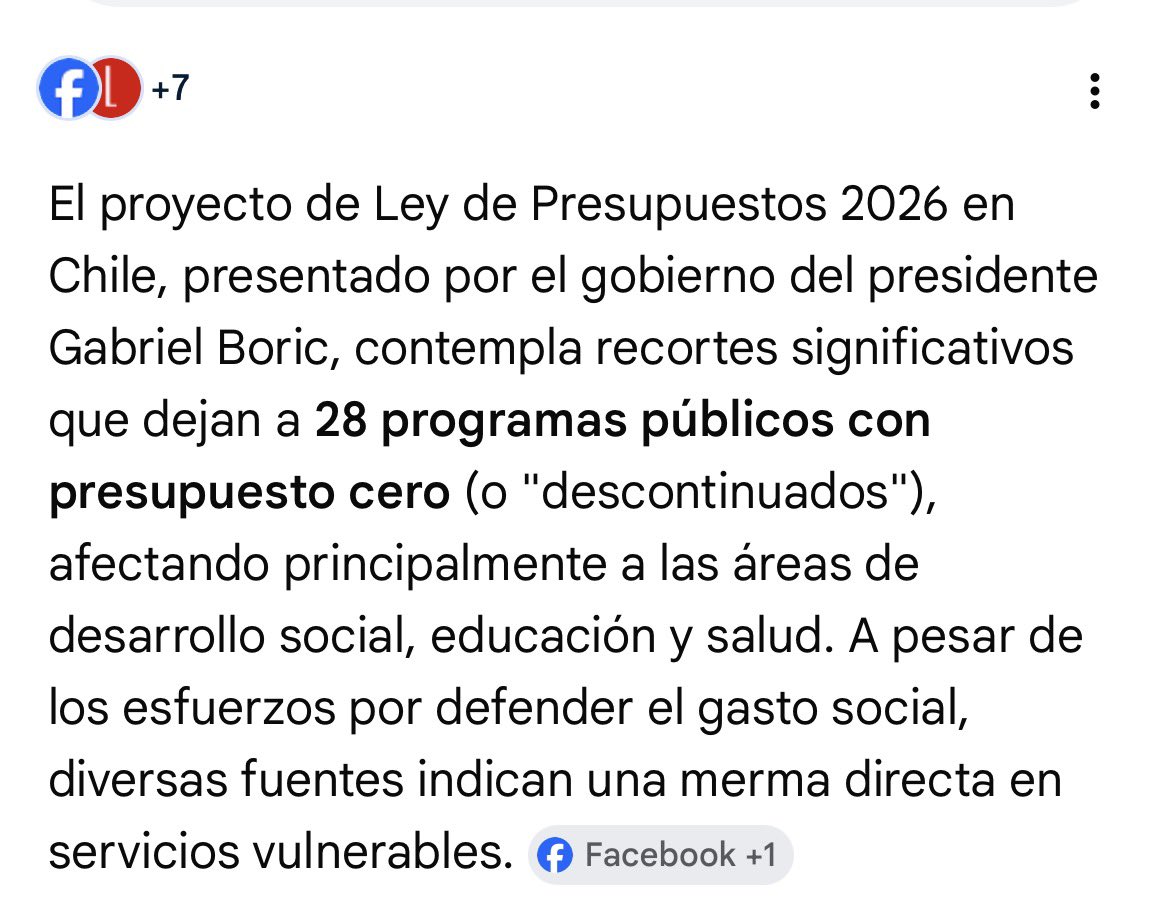 Rodrigo95742411's tweet photo. @El_Ciudadano Tu gobierno dejó 28 programas públicos  con presupuesto cero y no dijiste nada, ahora porque el presidente Kast intenta ordenar las cuentas gritas que los van a dejar sin pan, con personas como tú nunca podremos salir adelante, a ustedes les gusta el caos. https://t.co/p6dLBaKOtj