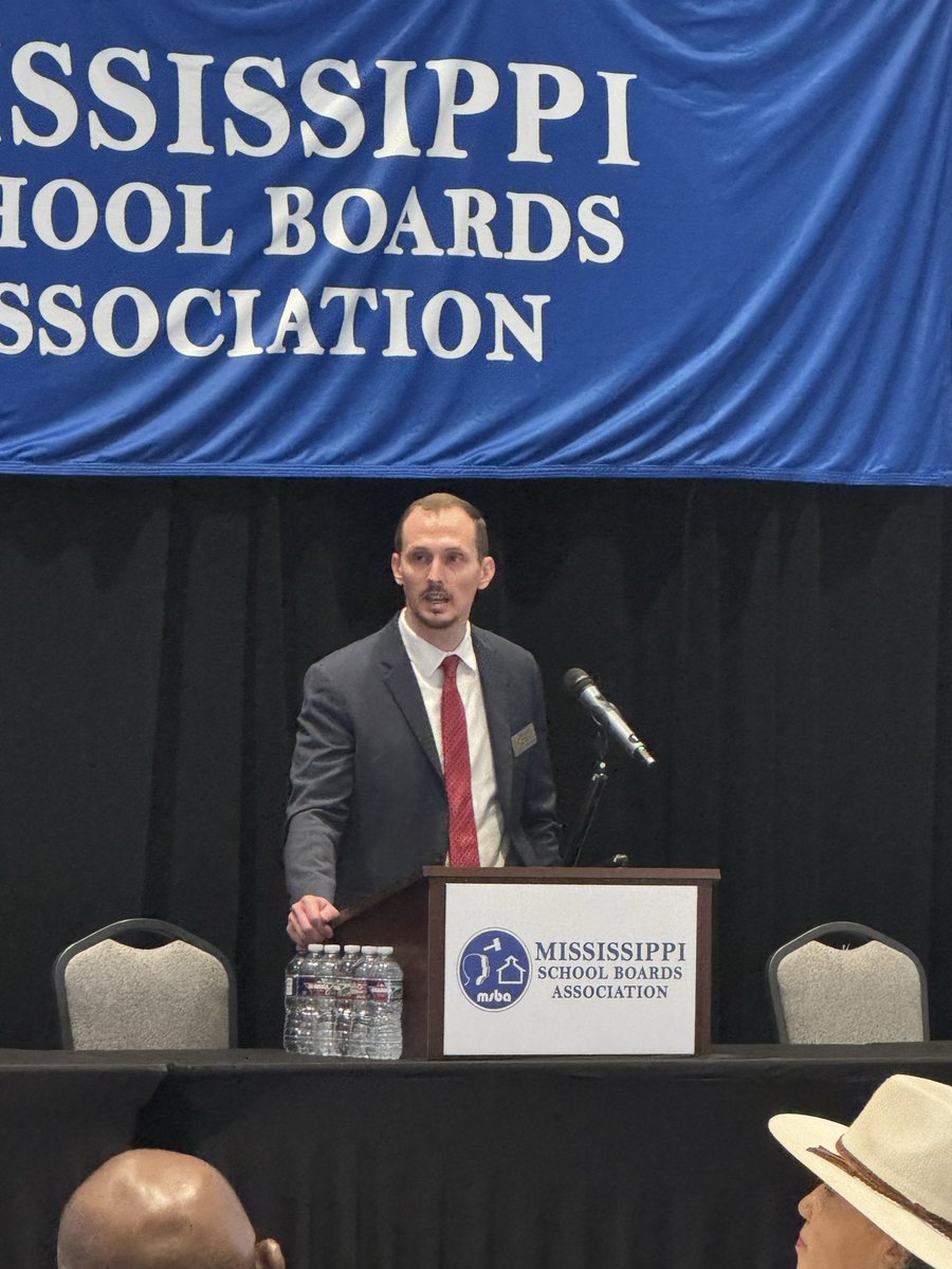 MSBAonline's tweet photo. Happening now at the MSBA Legislative Update &amp; School Law Review:

📜 Legislative Update with Austin Gilbert, Esq.

Key laws impacting MS school districts—and what leaders need to know.

Diamond Sponsors: American Fidelity, Bailey Education Group &amp; Scholastic https://t.co/c5igxq1vXB