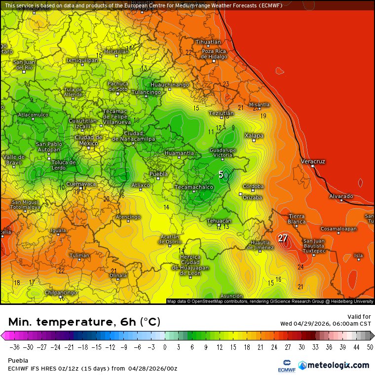 Meteorología Puebla tweet media