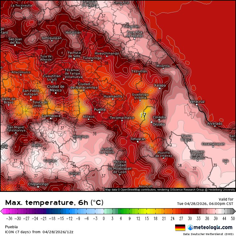 Meteorología Puebla tweet media
