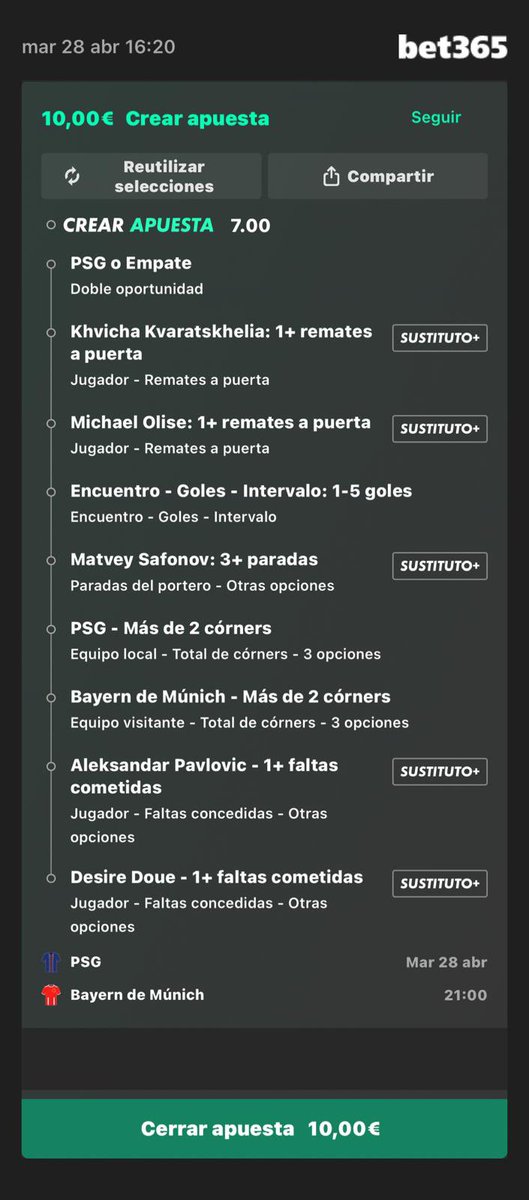 Marquitossdm's tweet photo. CHAMPIONS LEAGUE! 🇪🇺

CUOTA 11 y CUOTA 8 🔥

Hace un par de días nos entró con el mismo formato la cuota 11 y me parece buen partido para repetir. 
Si es un partido abierto y con movimiento, debería de salir 🤝 https://t.co/kaasebvDeA