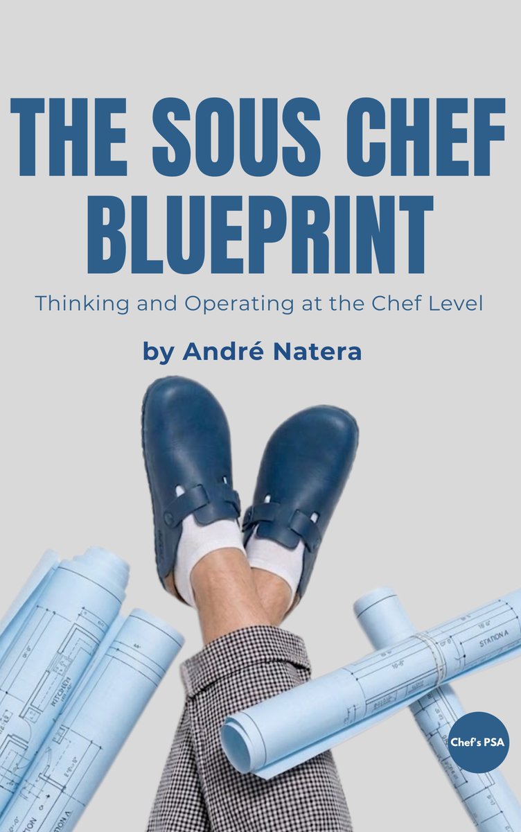 ChefsPSA's tweet photo. The Sous Chef Blueprint is live on Amazon today.
118 pages. 17 chapters. 

Written for the cook who just got promoted and the sous chef still figuring it out.
Paperback and Kindle: https://t.co/iCxxBr5aTK https://t.co/N0Nz4HoGz5