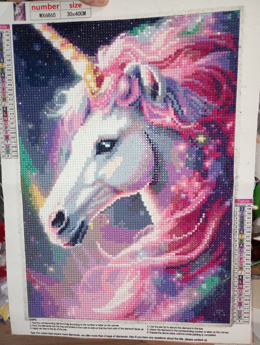 EmiliePhil59282's tweet image. Kikooo et un de plus dans la collection 
#unicorn
#diamondpainting