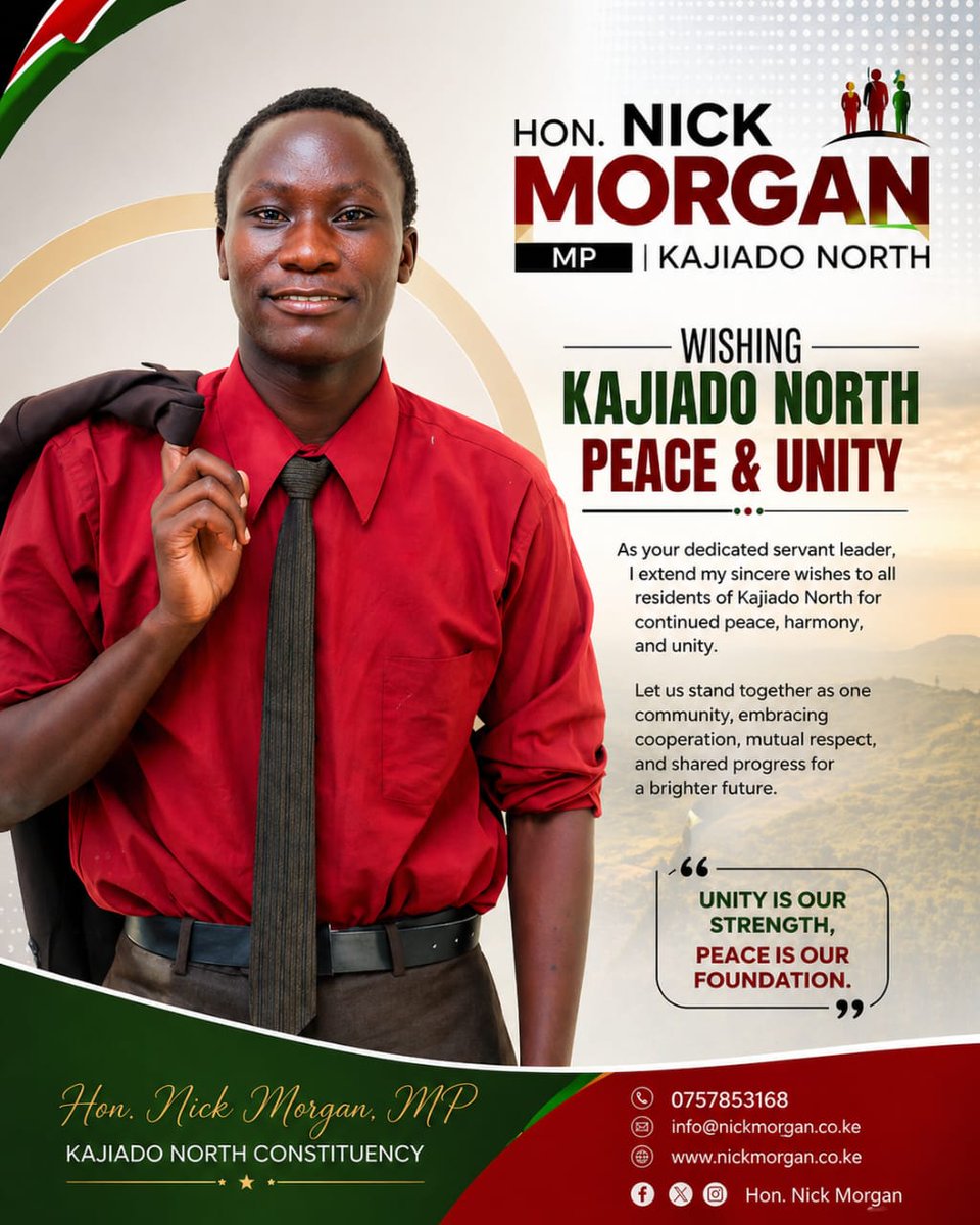 nickmorgan51488's tweet image. CHUMA NI MOJA YA KUREPAIR KAJIADO NORTH 📌 REPUBLIC #MP 2027