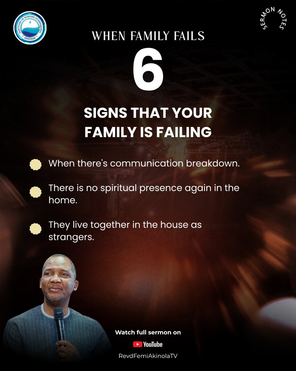SowimOfficial's tweet image. Sermon notes from our Sunday Service.

Swipe through for a reminder 

Don’t miss Breakthrough Service tomorrow by 7am.

Watch the full sermon by rebroadcast on YouTube via: RevdFemiAkinolaTV

#SOWIM #RevdFemiAkinola #SermonNotes