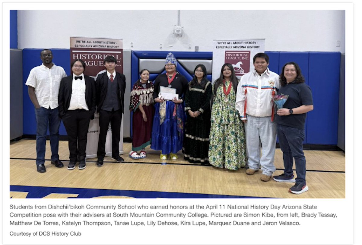 White Mt Independent reports: At National History Day Arizona State Competition, April 11, students from Cibecue Dishchii’bikoh Community School earned top honors. Complete article at tastestreasures.blogspot.com