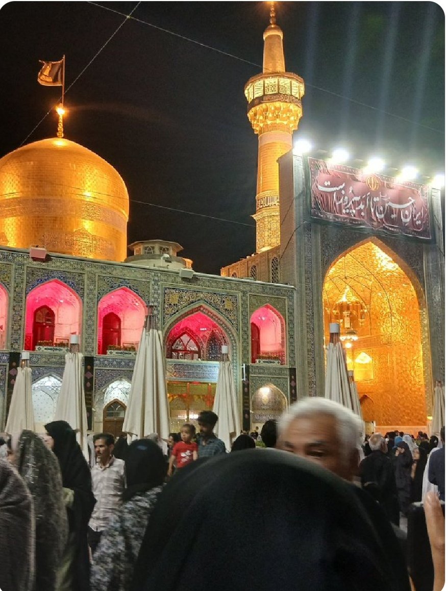 السلام علیک یاشمس الشموس
رضاجان ایران رادراغوش بگیر🤲🤲
میلادباسرسلامت هشتمین گوهرتابناک امامت وولایت اقاجانمان (امام رضاع)مبارک باد🌹
#ایران_دراغوش_رضا