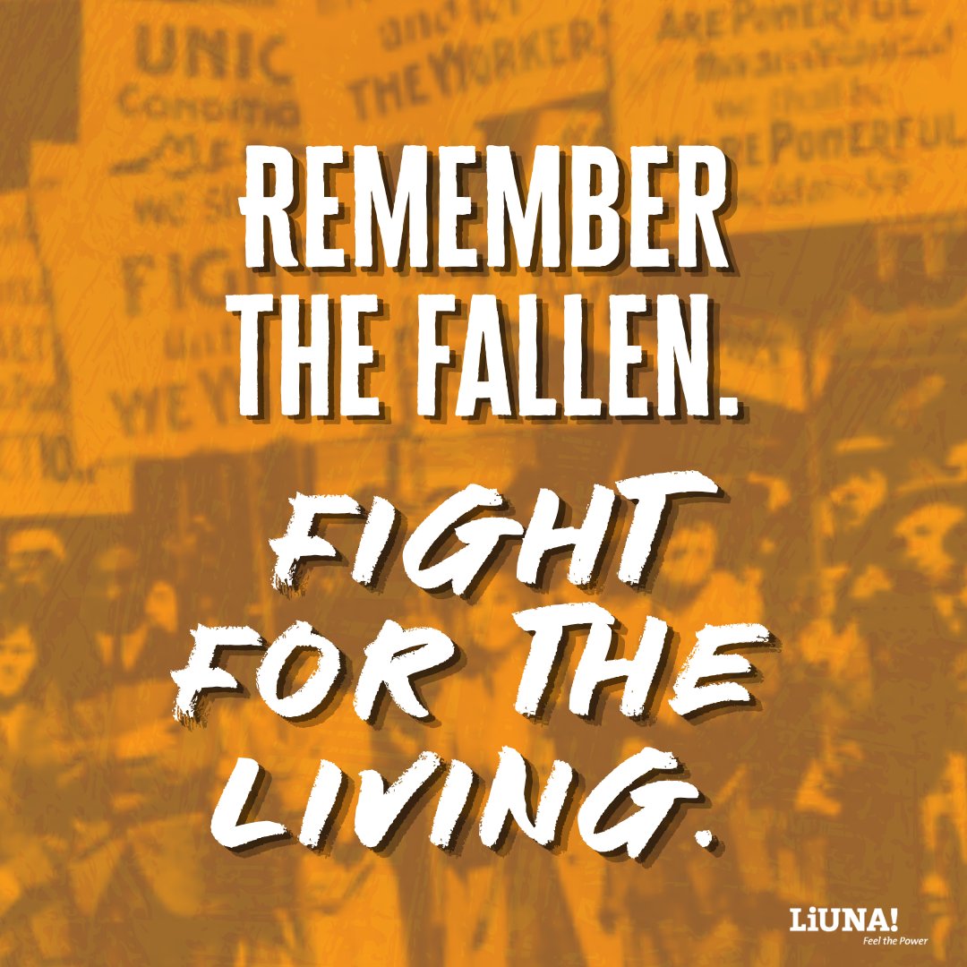 LiUNALocal955's tweet image. Today is about remembrance and action. We honor fallen and injured workers by recommitting to safer job sites and stronger protections for all.

#WorkersMemorialDay #Safety #DayofMourning