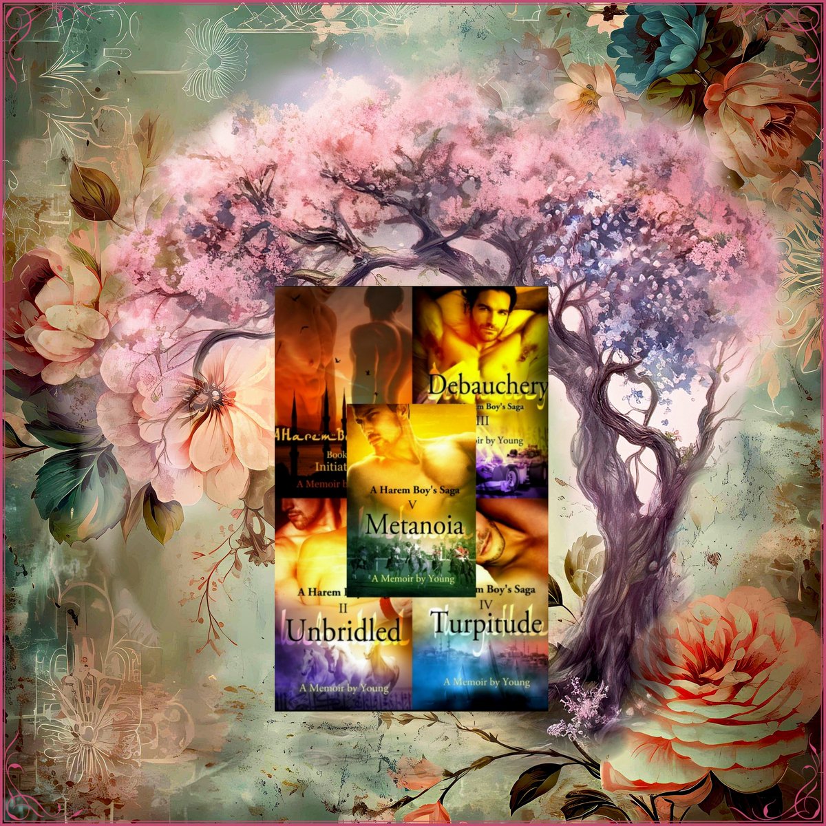 BernardFoo85867's tweet image. A Harem Boy's Saga: a memoir by Young (a 5-book series) amzn.to/1FMlHVY is a #lovestory between a young man and his chaperone while maneuvering through the mine-fields of a Middle Eastern harem in the mid-1960s.
#bookrecommendation #BookBoost #bookaday