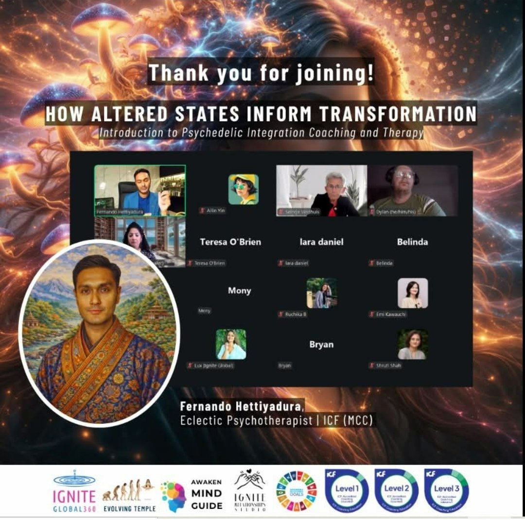 DrLeona_1's tweet photo. Book your call here  https://t.co/vbnMNjrpF0

Watch here https://t.co/9D2BGADuQp

#IgniteGlobal #alteredstates #psychedelicintegration #HumanTransformation #consciousness #LearningCommunity #ProfessionalGrowth https://t.co/qmB4jqcGWl