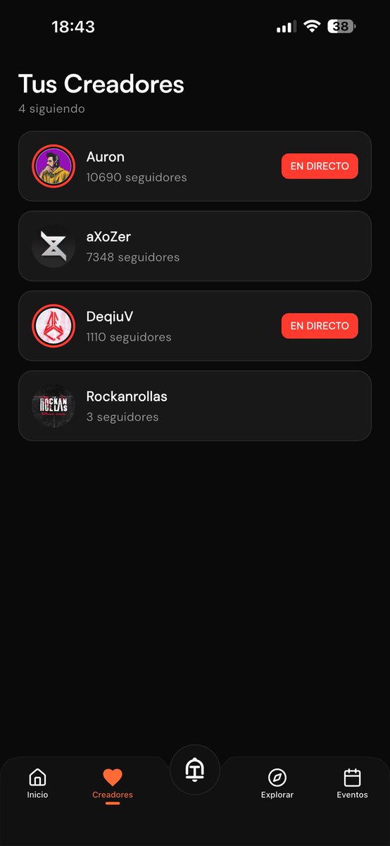 ¡La nueva versión de Tinglo ya está disponible!
- Ahora puedes ver quién está en directo desde la app y cuánto tiempo lleva
- Arregladas las notificaciones de kick (asegúrate de activarlas de nuevo)
- Puedes solicitar creadores desde la App
- Rediseño completo

Actualizalaaaa