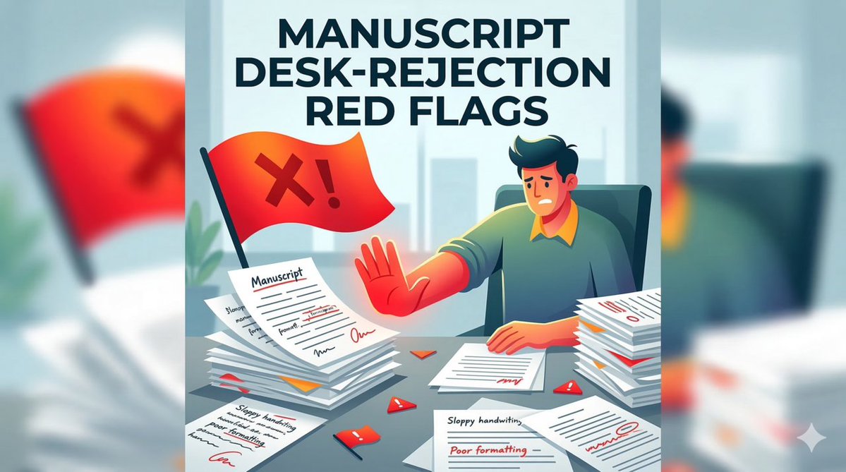 Sci_Editing's tweet image. 🚨 Red flags that get manuscripts desk-rejected:

❌ Unclear research question

❌ Weak methodology description

❌ Missing key citations

❌ Lack of important details

All fixable BEFORE submission.

Get a Ph.D.-level scientific review in minutes

#Publishing #WritingTips