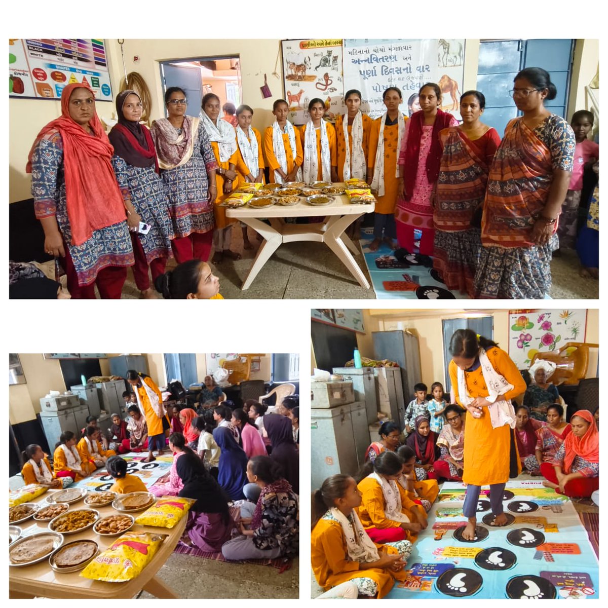 આજ રોજ  સા.કા જિલ્લાની તમામ આં.વા. કેન્દ્રમાં પૂર્ણા દિવસ થીમ પૌષ્ટિક વાનગી હરિફાઈ ની ઉજવણી કરવામાં આવી તેમજ તમામ કિશોરીઓ દ્વારા લાઇવ વાનગી બનાવવામાં આવી, વાનગી હરિફાઈ માં 1થી 3 નંબર આવેલ કિશોરીને ઈનામ આપવવામાં આવ્યું અને તમામ કિશોરીઓને પ્રોત્સાહક ઇનામ આપવામાં આવ્યું.