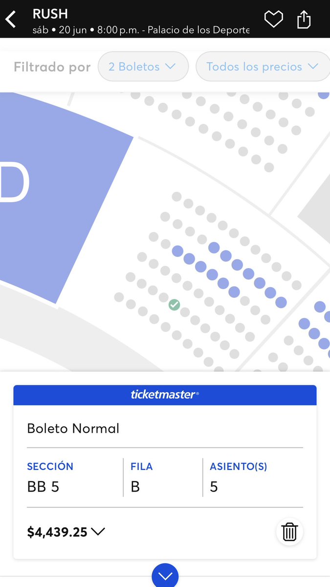 rainer_dosvias's tweet photo. ¿Por qué me costó el doble el boleto para Rush en la 1a fecha en México que los precios publicados para la 2a fecha? @Ticketmaster_Me @ocesa_rock @Profeco 

Zona BB5
18 junio: $9,086.75
20 de junio: $4,439.25 https://t.co/KZEdCFwMvh