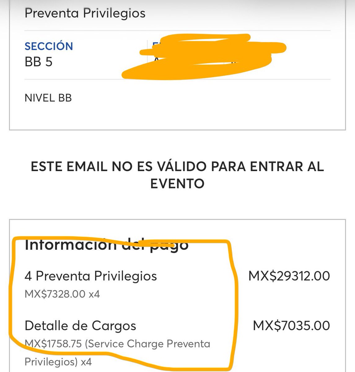 rainer_dosvias's tweet photo. ¿Por qué me costó el doble el boleto para Rush en la 1a fecha en México que los precios publicados para la 2a fecha? @Ticketmaster_Me @ocesa_rock @Profeco 

Zona BB5
18 junio: $9,086.75
20 de junio: $4,439.25 https://t.co/KZEdCFwMvh