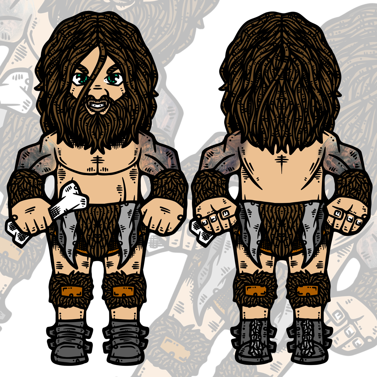 wheniescape's tweet photo. made this @beastmanhusk doll design a while back.
#dolldesign #toydesign #prowrestlingmerch https://t.co/Pmg475hJg2