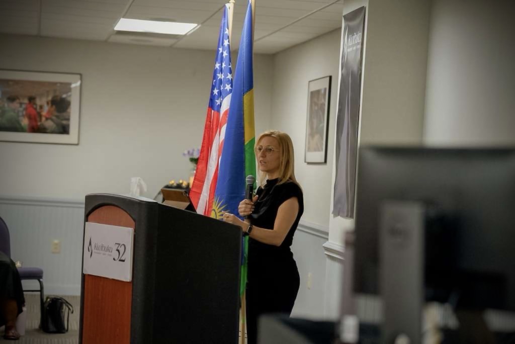 CoulibalyBojana's tweet photo. #Kwibuka32 
At James Madison University, thirty‑two years after the 1994 genocide against the Tutsi, my keynote on Kwibuka and “Never Again” emphasized that we are no longer debating what happened in Rwanda—we are responsible for how we respond to it. I traced how a colonial, racist ideology constructed Tutsi as foreigners, how decades of dehumanization, conspiracy theories and impunity normalized violence, and how this culminated in a state‑organized genocide. I showed that denial—whether through “double genocide” claims, vague labels like “Rwandan genocide,” or blaming victims for their own destruction—is not a misunderstanding but a continuation of genocide ideology.

I also connected these histories to the present, especially in the #DRC, where the same myths and hate speech are being recycled against Congolese Tutsi communities and amplified by digital media and state rhetoric. I argued that “never again” must mean defending historical truth, recognizing dangerous speech early, confronting allies who enable genocidal ideologies, and refusing narratives that punish those under threat while excusing those who spread hate. Kwibuka is not only about remembering the genocide against the Tutsi; it is a call to turn memory into concrete responsibility—through research, teaching, policy, and solidarity with communities still facing genocidal danger today.
@JMU @RwandaInUSA