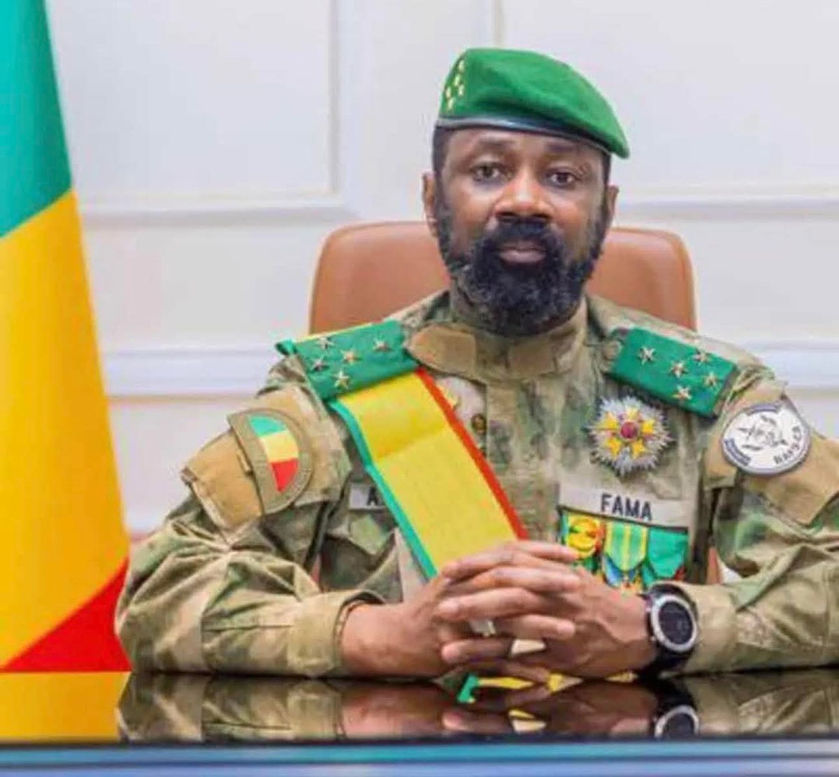 AESinfos's tweet image. #AESinfo | #Mali 🇲🇱
#URGENT 
Adresse à la nation du Président de la Transition le Général d’Armée ASSIMI GOÏTA à 20 HGMT