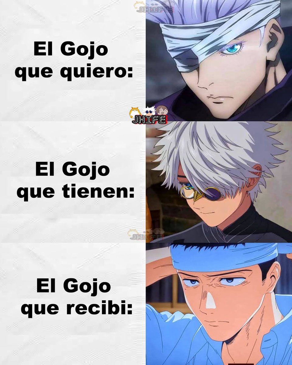 Minoru_Trix's tweet photo. El multiverso de Gojo https://t.co/XGbX7u4VFj