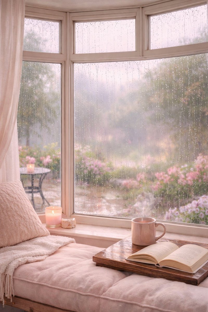 Chellemo's tweet image. Rainy day with nothing to do but lounging and chatting about soaps. When the big bang decided to happen, I think these are the kind of days it was thinking about. ❤️ 😊#haveaniceday #rainydays