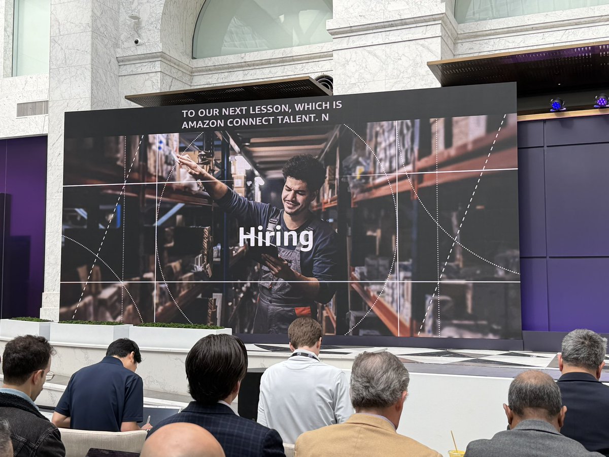 tcrawford's tweet image. AWS hires ~250k people at peak. They outgrew their off the shelf solutions. 

New: Amazon Connect Talent

Interesting to see AWS stepping into the WFM space. 

#CIO #AI #Cloud #WhatsNextWithAWS