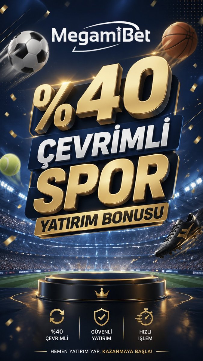 MegamiBet's tweet photo. MegamiBet’te spor gündemini takip et, oranları incele ve oyun deneyimini tek platformda keşfet. Modern arayüz, hızlı erişim ve kullanıcı odaklı deneyim ile sporu farklı bir bakışla yaşa. ⚡️🏟

#MegamiBet #SporTutkusu #CanliSkor #DijitalDeneyim #OyunDunyasi https://t.co/GCES30rYz0