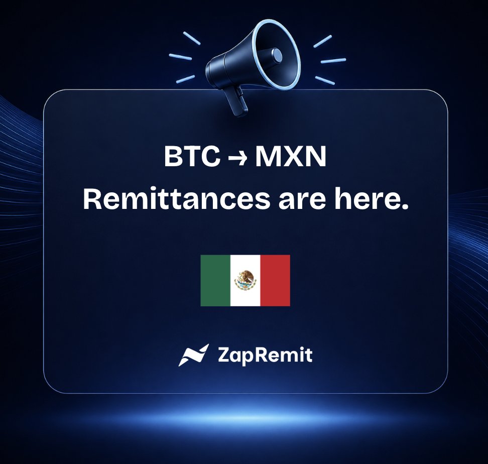 ZapRemit's tweet photo. ZapRemit's Mexico payouts are HERE! Instant payouts over bitcoin's Lightning Network directly to MXN bank accounts. Integrate PHP and MXN into your Lightning-enabled app: https://t.co/njeQbtvwAI. [MORE RAILS INCOMING!!] https://t.co/PoMTMur9iJ