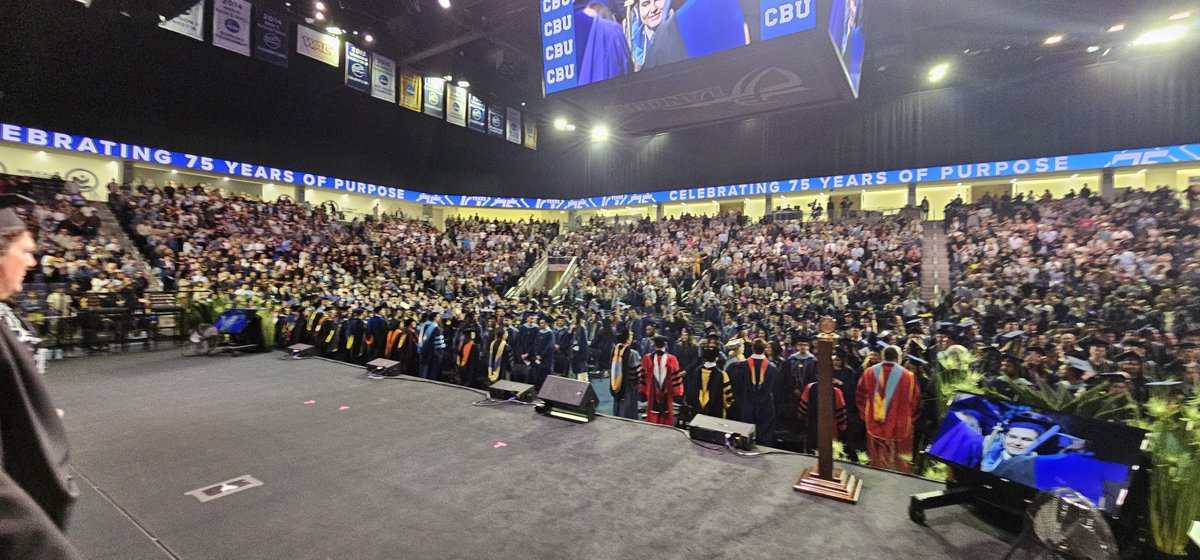 DrHBStokes's tweet photo. 3rd of 5  Spring Commencement  Ceremonies at California Baptist University.

Congratulations, Class of 2026 https://t.co/ce5m9s06UA