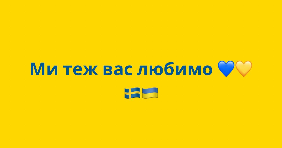 Sweden in Ukraine tweet media