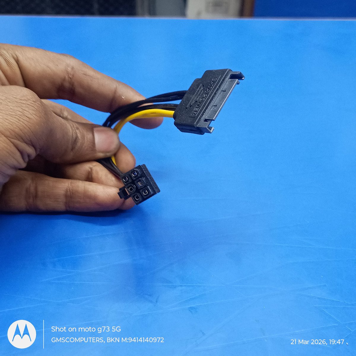 gmscomputers's tweet image. 6pin to Sata Male Connector

All type of #Computer related
#Cables #Connectors #Convertors #Accessories available at:
GMSCOMPUTERS 
B-10, Basement, Bothra Complex, Bikaner 
Mobile: 9414140972