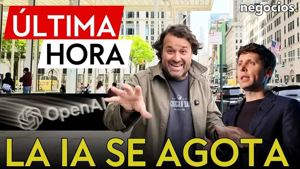 negocios_tv's tweet image. ÚLTIMA HORA | La IA pincha y Wall Street tiembla porque OpenAI no cumple las expectativas 

youtu.be/fSWSVkRw_AY

#ultimahora #ia #openai #wallstreetjournal #oracle #softbank #apple #tecnologia #acciones #nasdaq #bolsa #crisis #market #noticias #negociostv