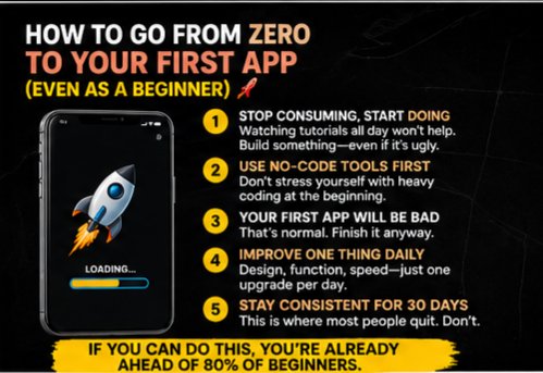 yansacad's tweet photo. How to go from ZERO to your first app (even as a beginner) 🧵 https://t.co/N9po0ZdzVI