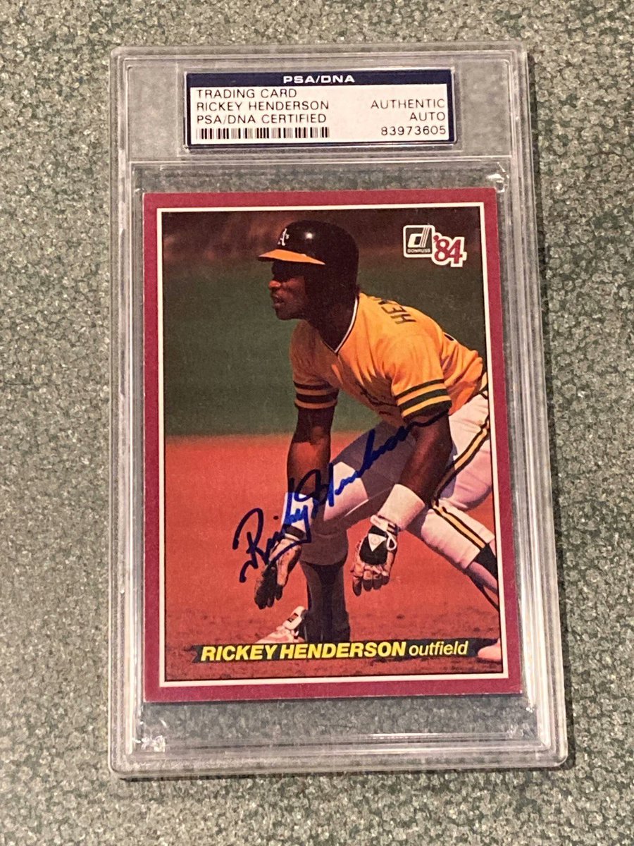 Disappointed that PSA authenticated this as a real Rickey