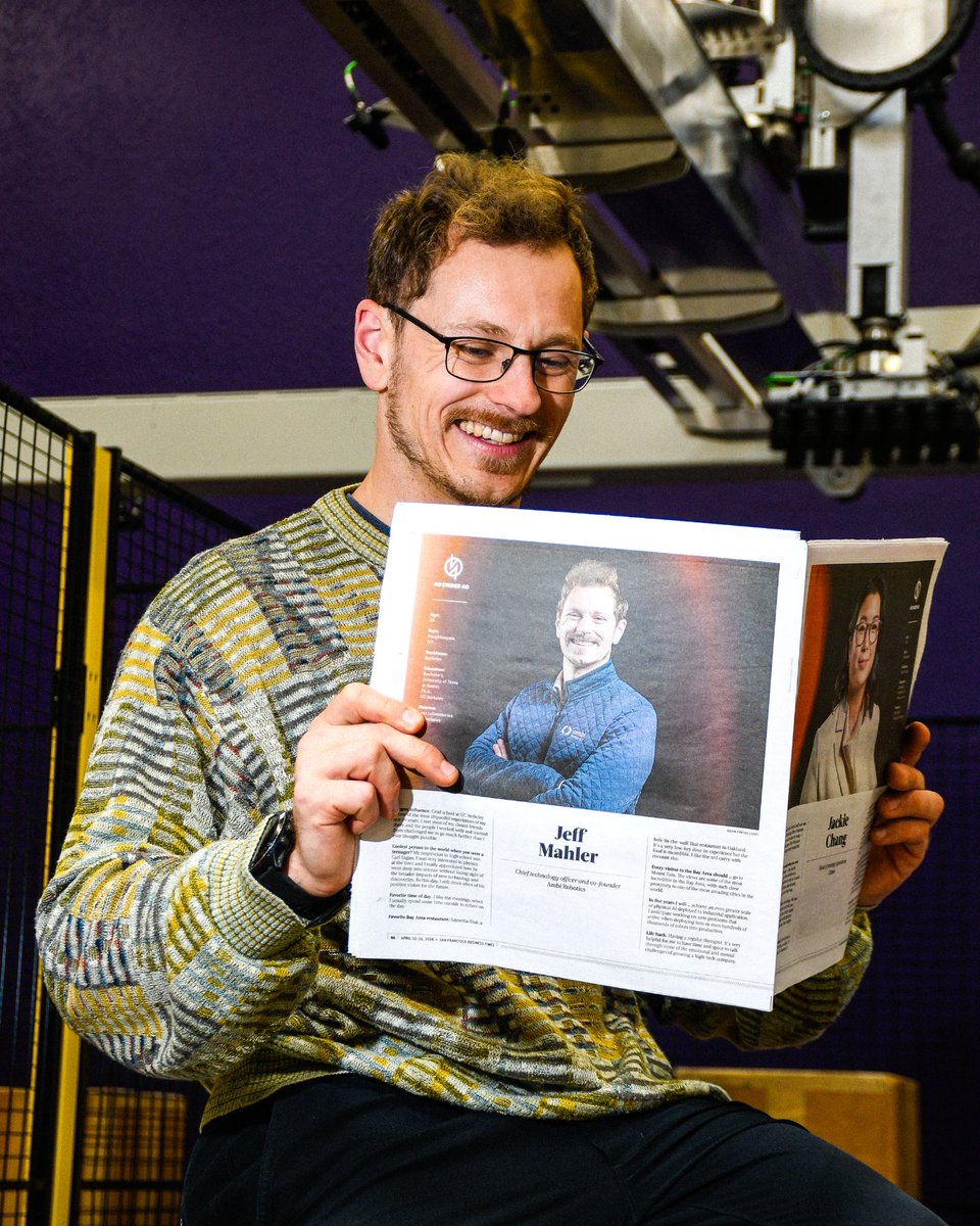 AmbiRobotics's tweet photo. Join us in congratulating Jeff Mahler, Co-founder &amp; CTO for being named to the @SFBusinessTimes 40 under 40! https://t.co/uHJQW1uV21