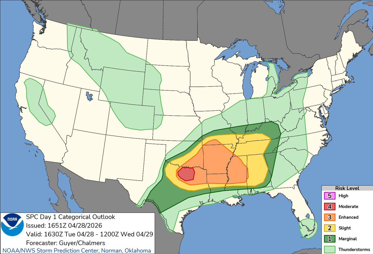 NWS Storm Prediction Center tweet media