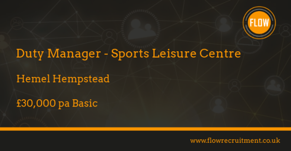 FlowRecruitment's tweet image. New exciting opportunity! Duty Manager - Leading Sports and Leisure Centre, £30,000 pa Basic + Great Benefits.

#HemelHempstead #Leisure #DutyManager
 paiger.link/1279204938